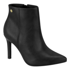 Bota Vizzano Cano Curto Salto Agulha Bico Fino Com Zíper - comprar online