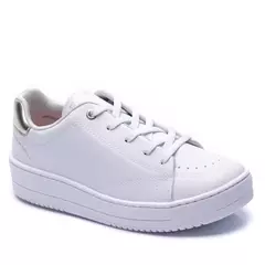Tênis Ramarim Branco Com Dourado Casual Feminino
