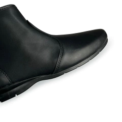 Bota Beira Rio Preta Bico Arredondado Cano Curto Com Zíper na internet