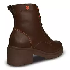 Imagem do Bota Conforto New Face Preta Com Cadarços Couro