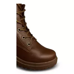 Bota Conforto New Face Preta Com Cadarços Couro - comprar online