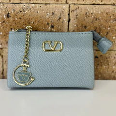 Carteira Victtoria Com Fecho Zíper Dois Compartimentos Detalhes Dourados - comprar online