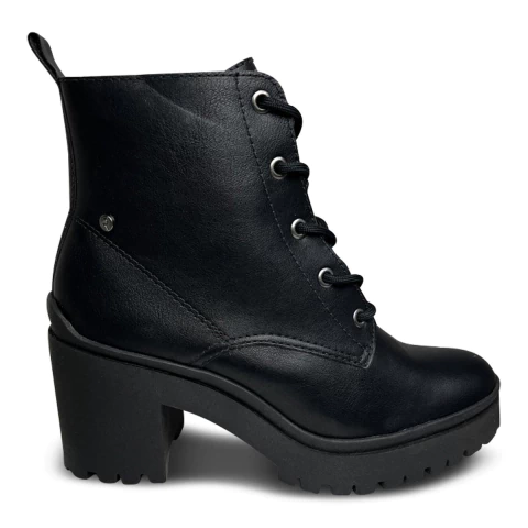 Coturno Ramarim Tratorado Salto Bloco Médio Com Cadarço - comprar online