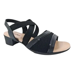 Sandália Usaflex Salto Bloco Preto - loja online