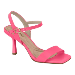 Sandália Beira Rio Salto Alto Fivela Tira Dupla Com Fivela - comprar online