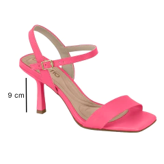 Sandália Beira Rio Salto Alto Fivela Tira Dupla Com Fivela na internet