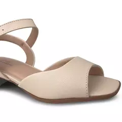 Sandália Modare Ultraconforto Peep Toe Tira Fina Com Fivela