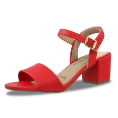 Sandália Modare Ultraconforto Salto Bloco Com Fivela - loja online