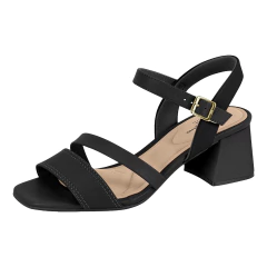 Sandália Modare Ultraconforto Salto Bloco Com Fivela