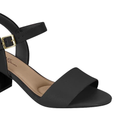 Sandália Modare Ultraconforto Salto Bloco Com Fivela - WN Shoes