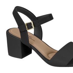Sandália Modare Ultraconforto Salto Bloco Com Fivela - loja online