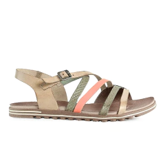 Sandália New Face Couro New Mix Tiras Multicor - comprar online