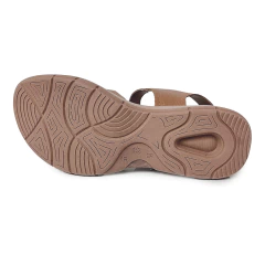 Sandália Plataforma New Face Conforto Tiras Com Velcro Fontana Coconut - WN Shoes