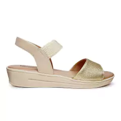 Sandália Conforto Usaflex Plataforma Com Elástico