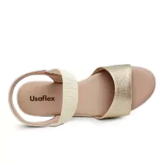 Sandália Conforto Usaflex Plataforma Com Elástico - WN Shoes