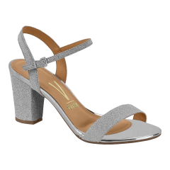 Imagem do Sandália Vizzano Salto Quadrado Afivelada Com Glitter