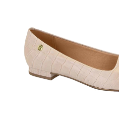 Sapatilha Vizzano Bico Fino Salto Baixo Com Recorte - WN Shoes