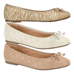 Sapatilha Vizzano Tecido/Matelassê Bico Redondo Com Lacinho