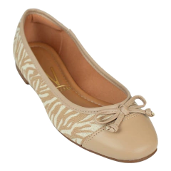 Sapatilha Vizzano Tecido/Matelassê Bico Redondo Com Lacinho - WN Shoes