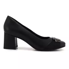 Sapato Comfortflex Scarpin Couro Salto Grosso Joanete - comprar online