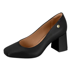 Sapato Scarpin Vizzano Bico Arredondado Salto Bloco