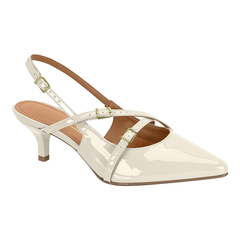 Sapato Scarpin Vizzano Chanel Bico Fino Slingback Com Fivelas - comprar online