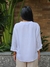 Blusa MM Manga 7-8 gola padre 21096 Branca - loja online