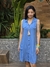 Chemise Viscose Sem Manga 21066 - Liso Azul - comprar online