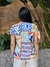 Blusa Decote V Laço Manga 21117 - Estampada na internet