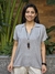 Blusa Polo EL 21135 Viscose Lisa cinzar - comprar online