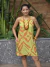 Vestido Aline curto alça passador estampado 20954 - comprar online
