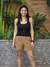 Short de Linho com Viscose 20816 - Liso Caramelo na internet