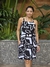 Vestido Aline curto alça passador 21166 estampado C - Território Carioca