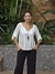 Blusa MM Manga Alheta 21093 Lisa Branca - comprar online