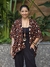 Kimono Curto Estampado B 20984 Tamanho Único Animal Print - comprar online