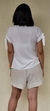 Blusa Decote V Laço Manga 21117 - Lisa Branca - comprar online