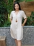 Chemise Viscose 21015 Manga Alheta Liso Nude