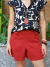 Short de Linho com Viscose 20816 - Liso Terra cota - comprar online