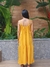 Vestido Max Amarração Viscose Liso Mostarda 21079 na internet