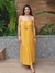 Vestido Max Amarração Viscose Liso Mostarda 21079 - comprar online