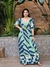 Vestido EL lastex costas 21076 fundo verde - MODELAGEM PEQUENA - comprar online