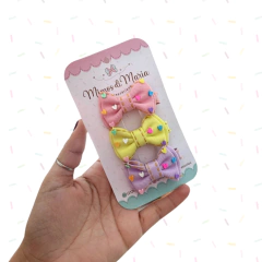 TRIO DE LACINHOS JEANS LOVE