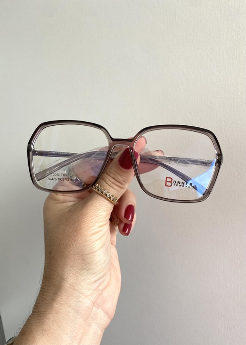 Armação de Óculos de Grau ( Grafite) Transparente