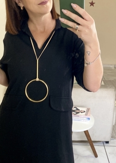 Colar Argola dourada - comprar online
