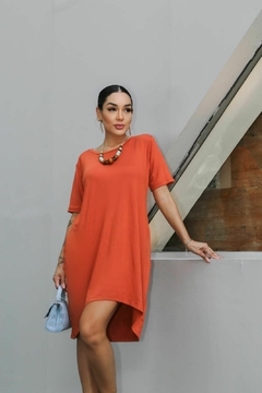 Vestido Mullet (Manga Curta) - Marta Moraes Shop