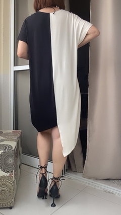 Vestido bicolor Leona - loja online