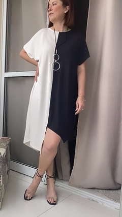 Vestido bicolor Leona - Marta Moraes Shop