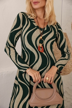 Vestido Alana Manga Longa (estampado)