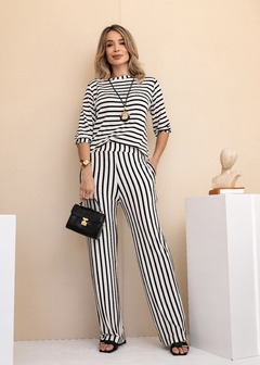 Conjunto listrado Léia - comprar online