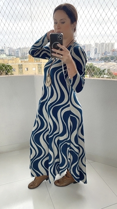 Vestido Alana Manga Longa (estampado)